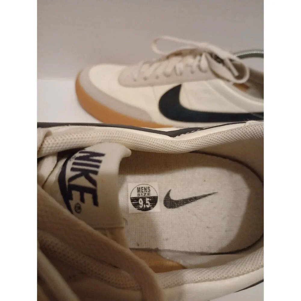 Nike Killshot 2 Leather Shoes Mens Size 9.5 Sail Navy Blue Sneakers 432997-107
